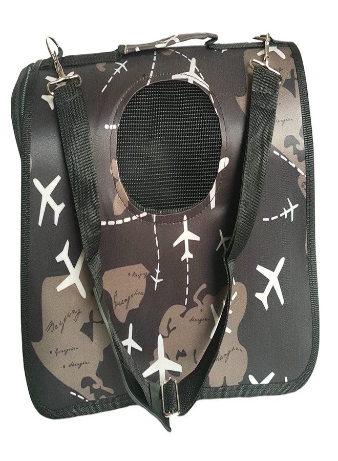 Pups&Pets Pet Shoulder Bag Pet Carrier | Dog Carrier | Cat Carrier - Breathable Barrel Printed Sling Outdoor Travelling Bag (Size - Small, Design & Color May Vary) - Image 2